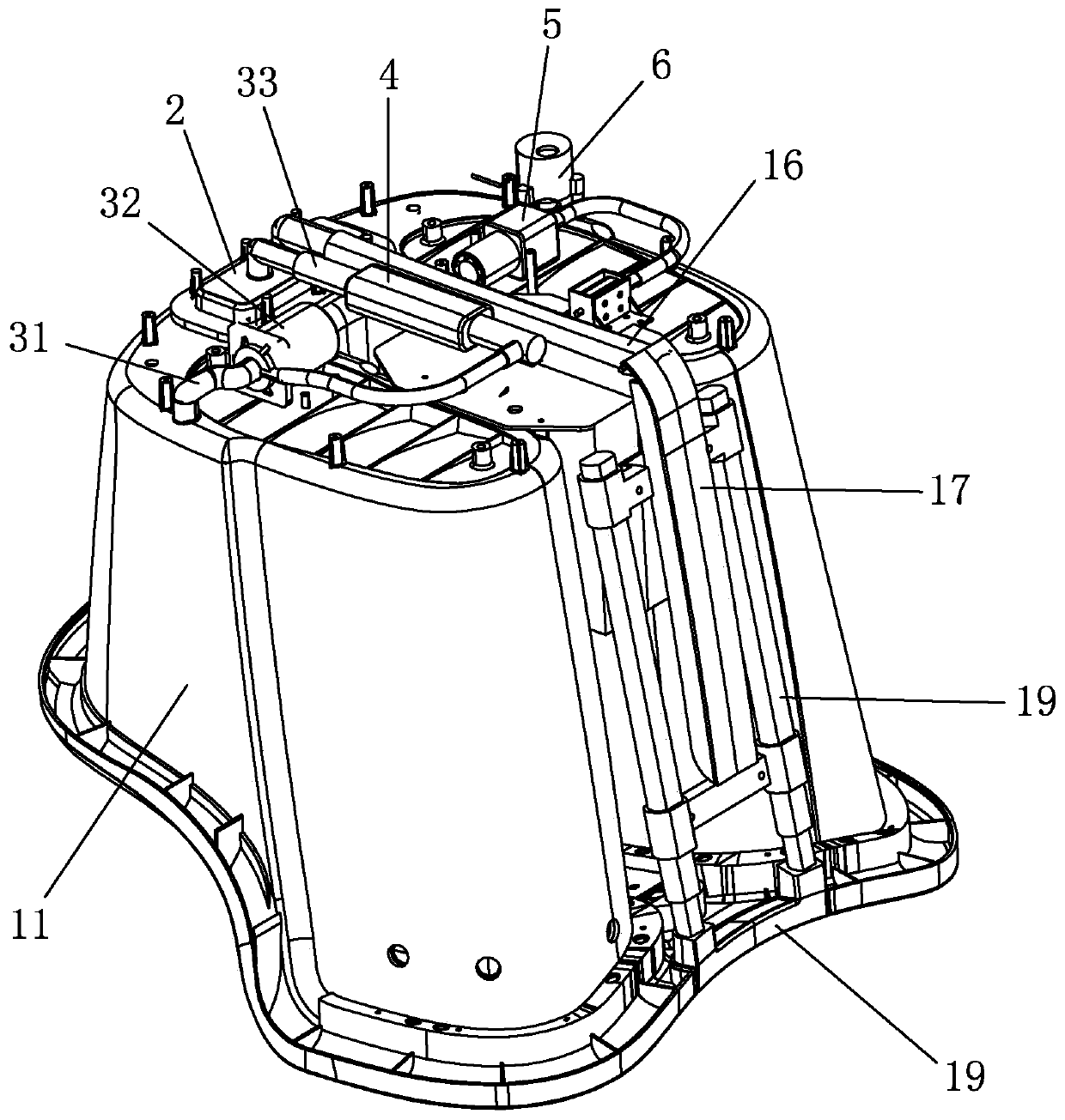 Foot bath therapeutic apparatus with automatic purification and sterilization physiotherapy function