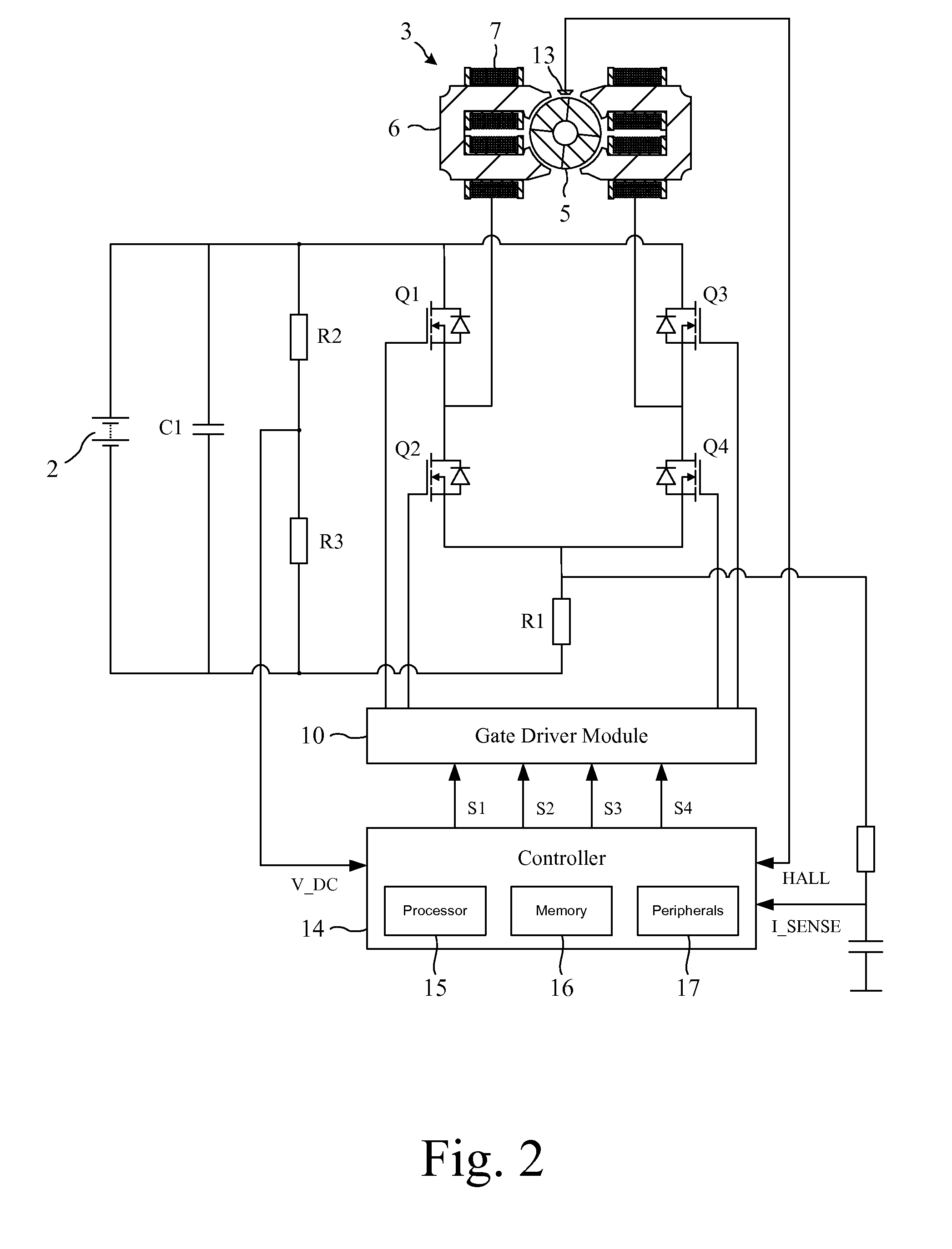 Controller for a brushless motor