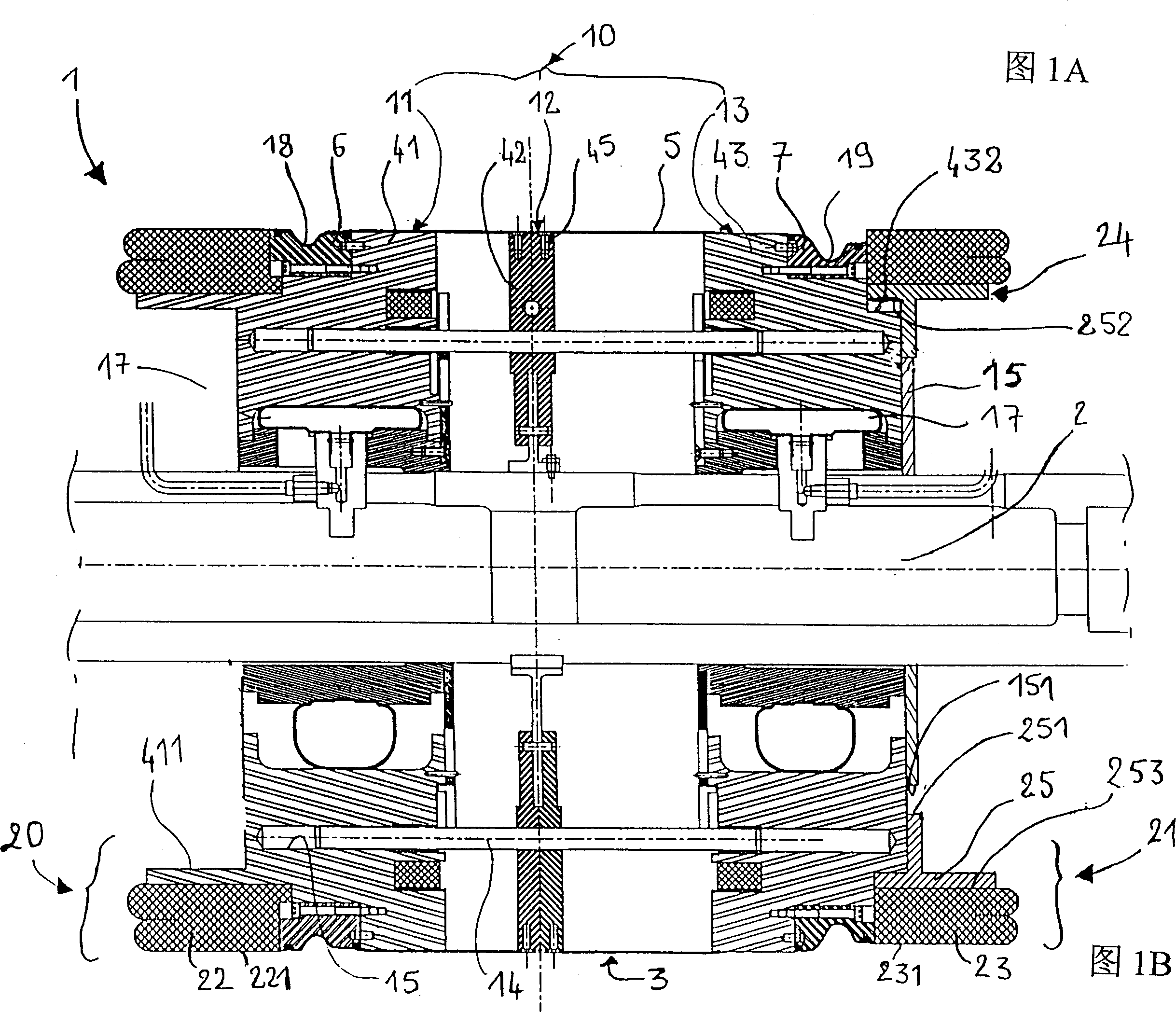 Tyre building drum