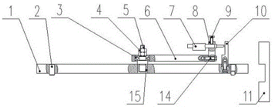 A measuring instrument and measuring method capable of adapting to the shell surface of a flywheel