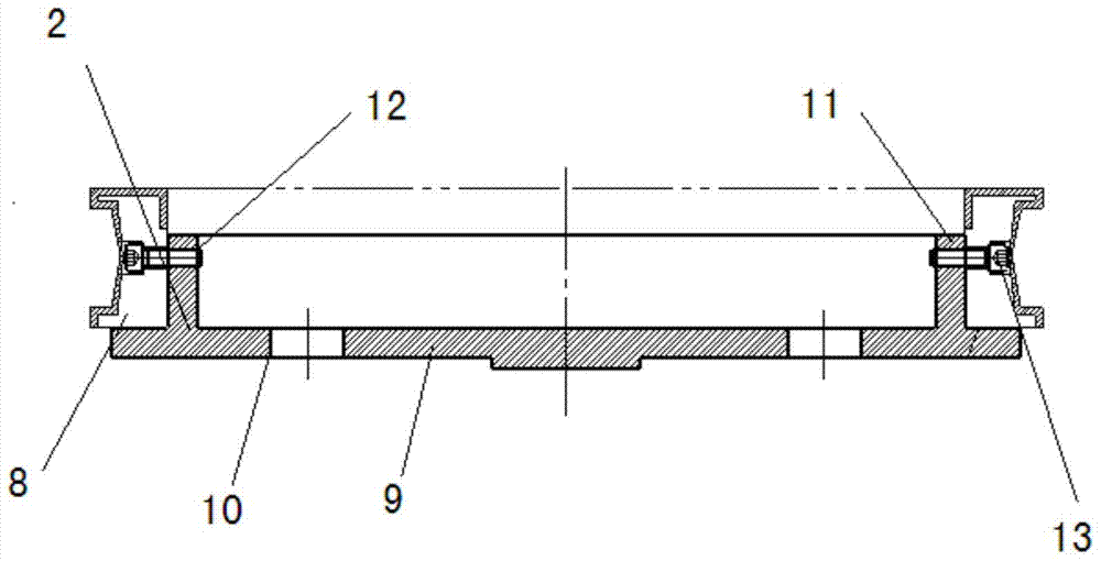 Processing tooling with respect to parting type winch friction plate