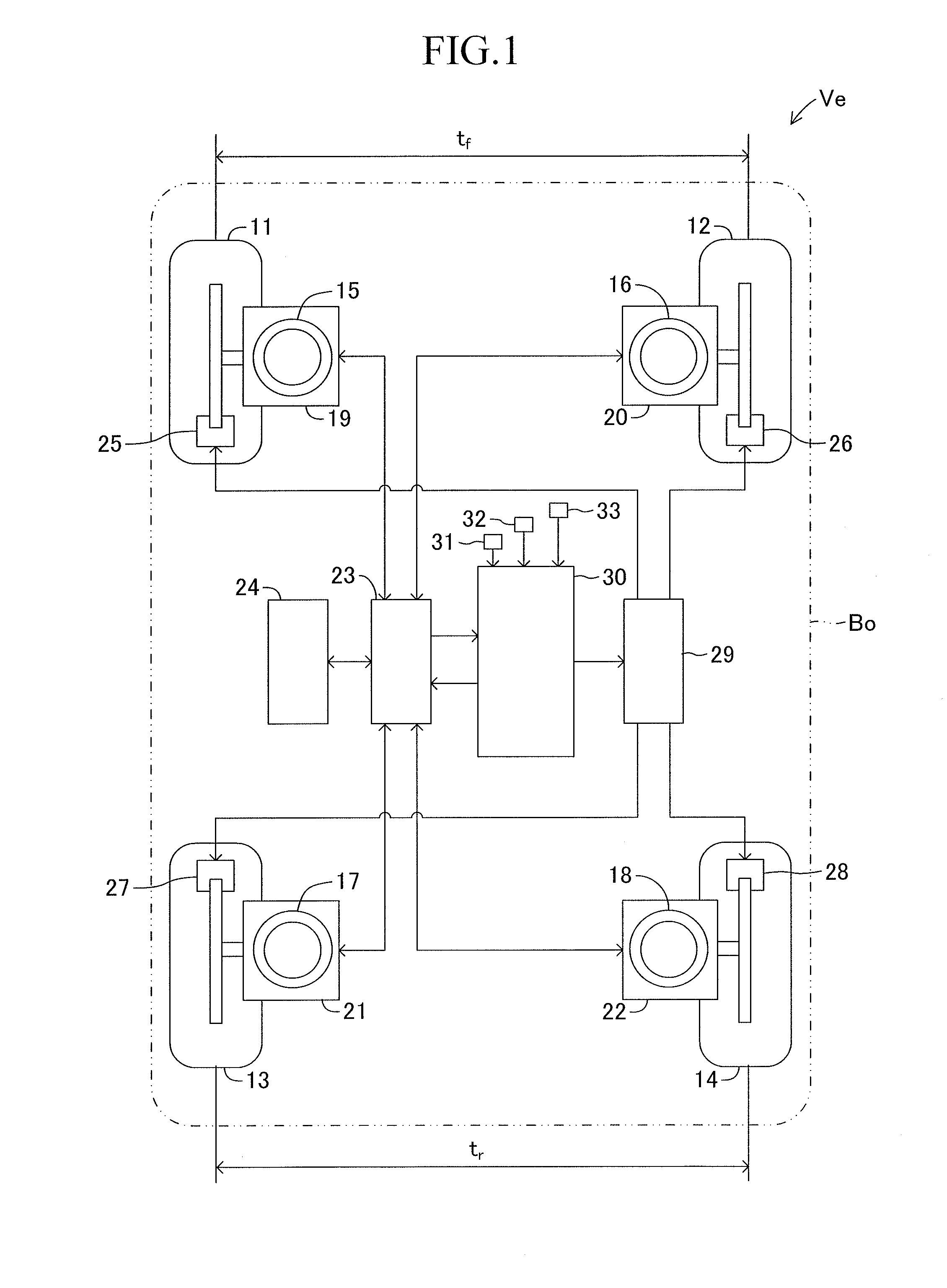 Vehicle braking/driving force control apparatus