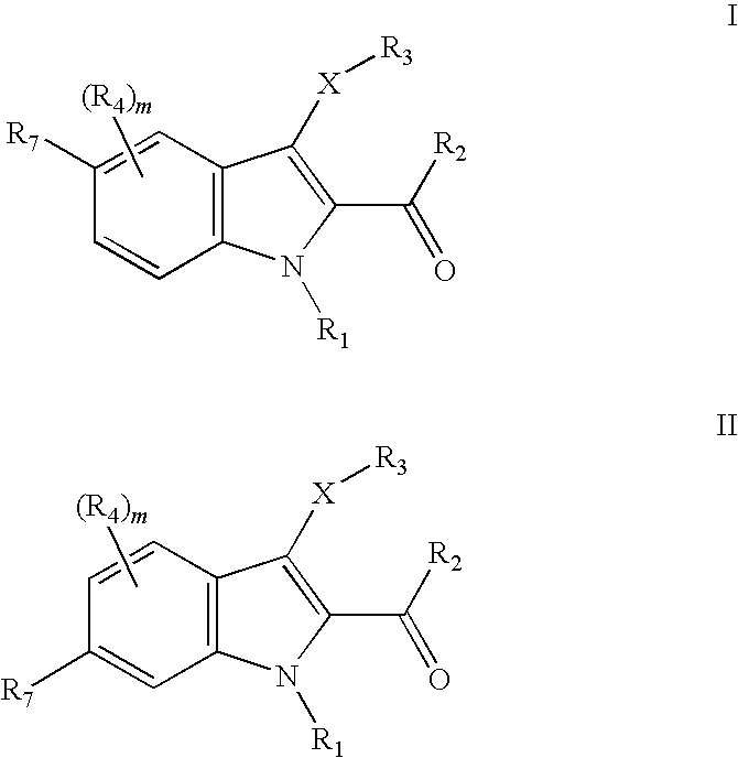 3-substituted-5- and 6-aminoalkyl indole-2-carboxylic acid amides and related analogs as inhibitors of casein kinase i