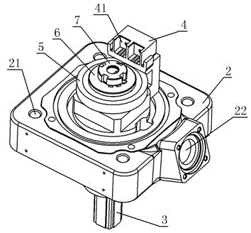 Track traffic rotation speed sensor based on magnetism principle