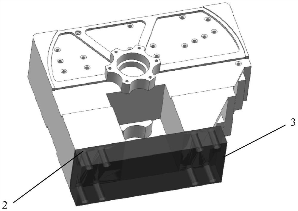 Machining method of weak-rigidity thin-wall hollow structure part