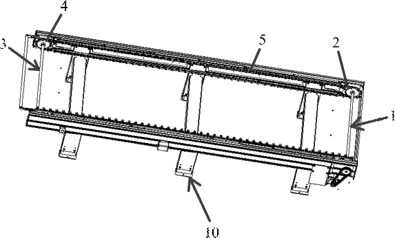 Chain power traction device and material conveying line