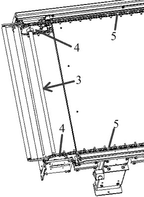 Chain power traction device and material conveying line