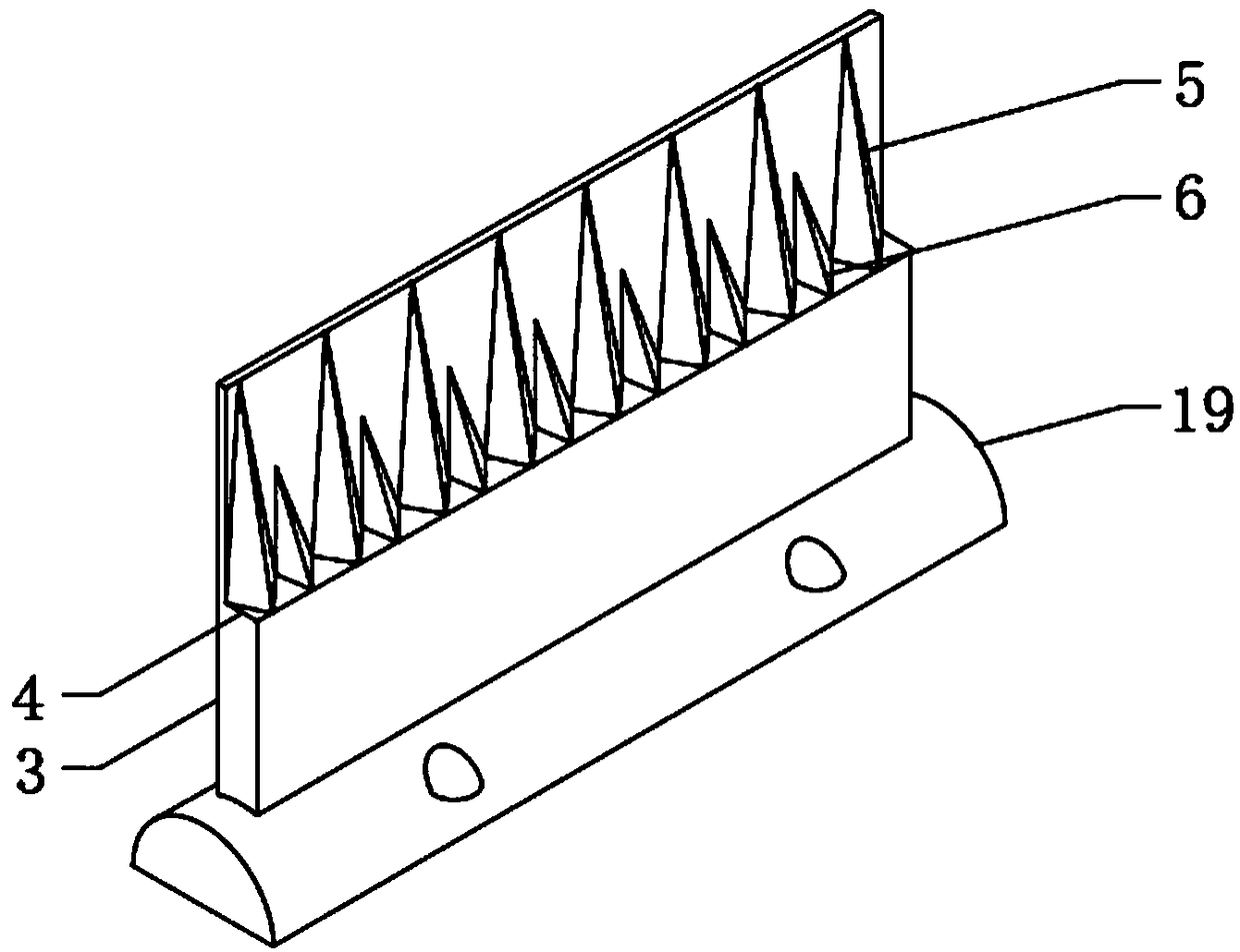 Leafcutter ant palate-based bionic banana fiber extraction device