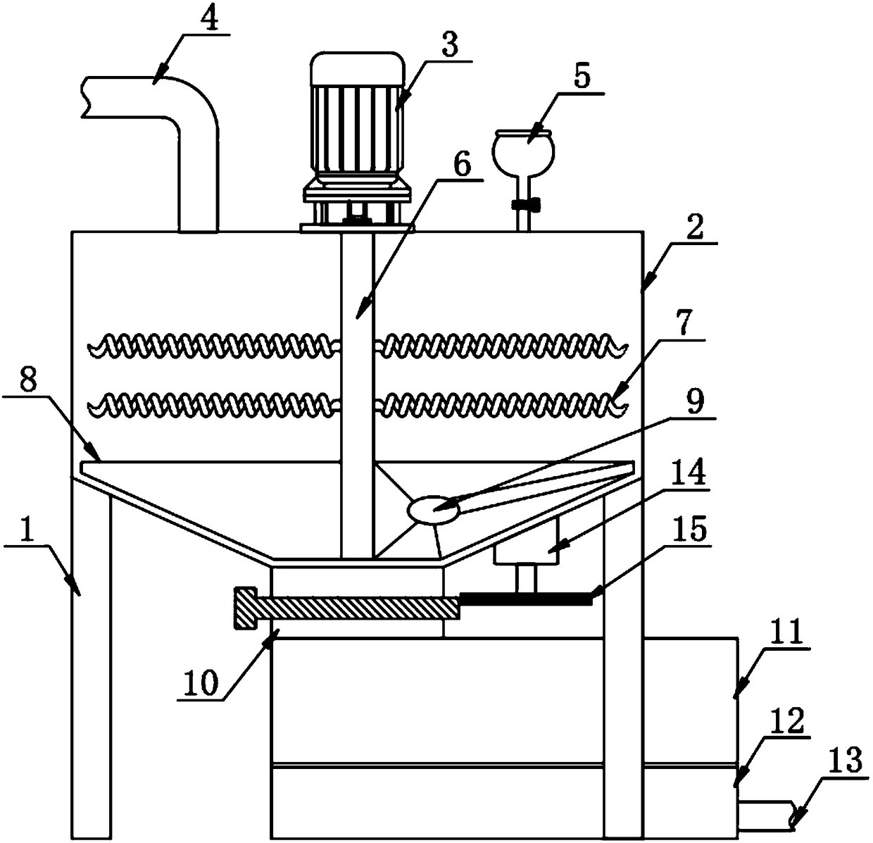 Ship sewage treatment device and method