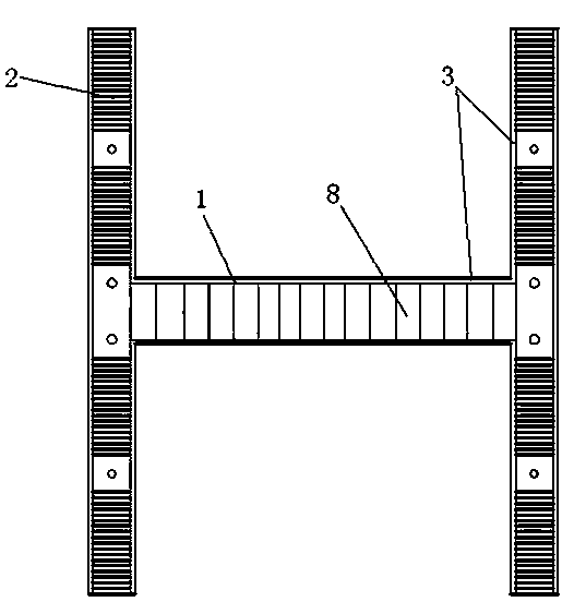 Quick assembling and disassembling steel-structure pedestrian overpass