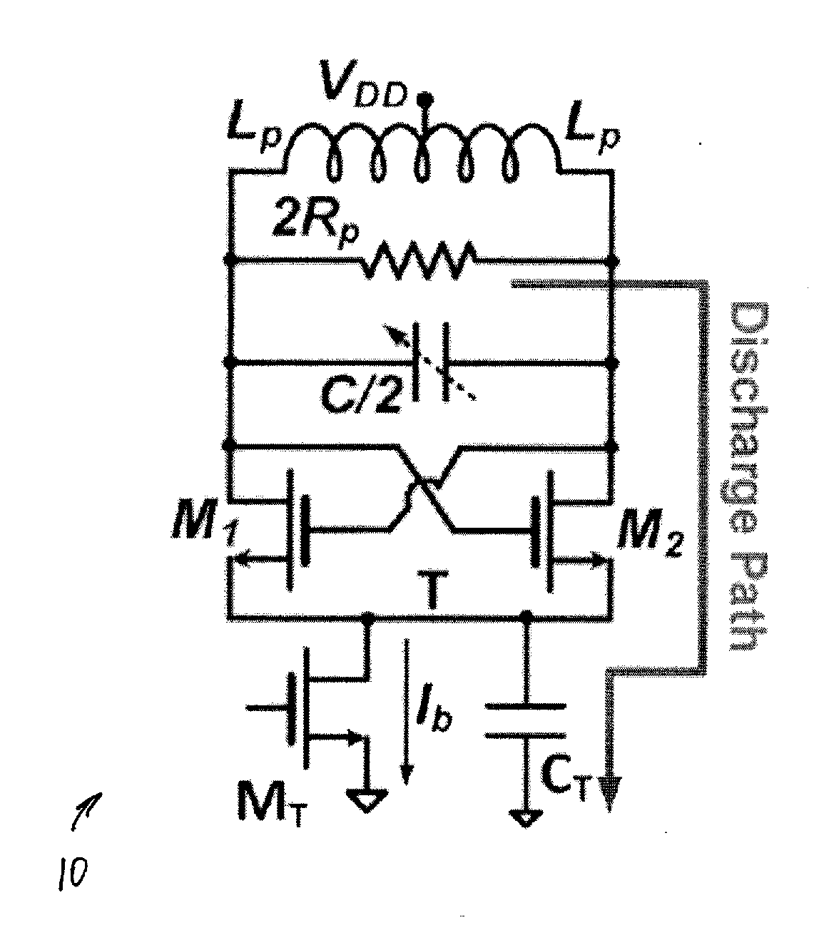 Class-f CMOS oscillator