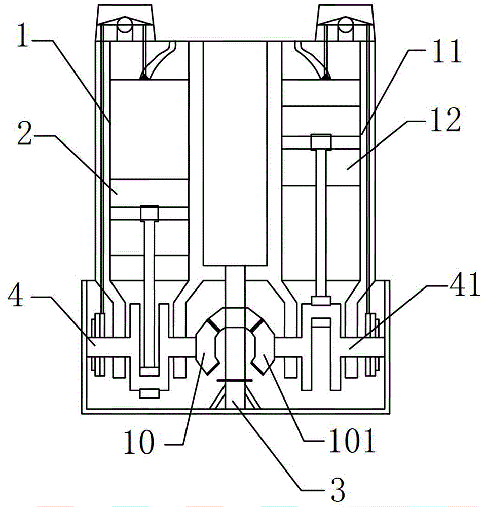 Air cylinder structure, internal combustion engine and compressor