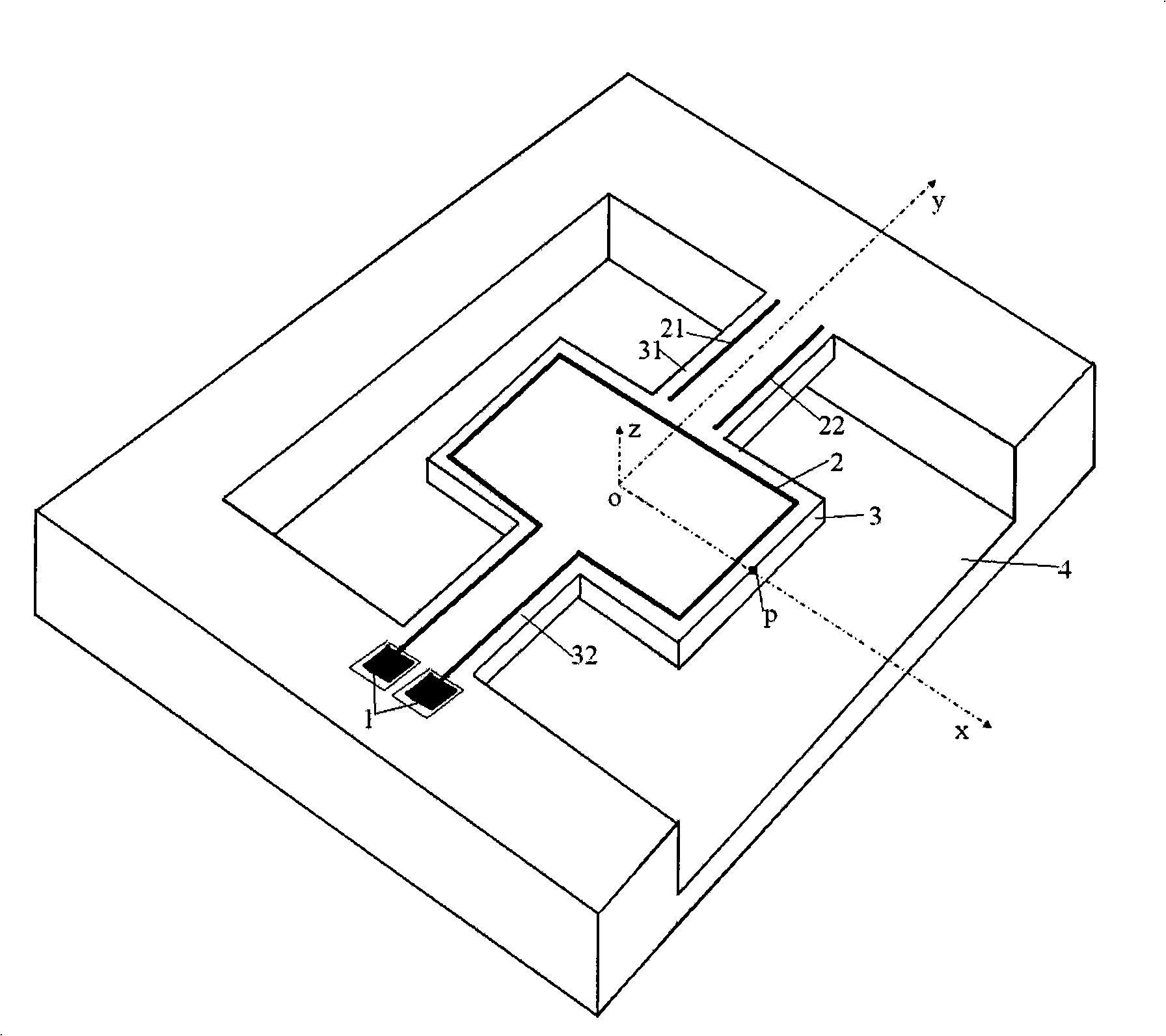 Resonance micro electromechanical system magnetic field sensor and measuring method thereof