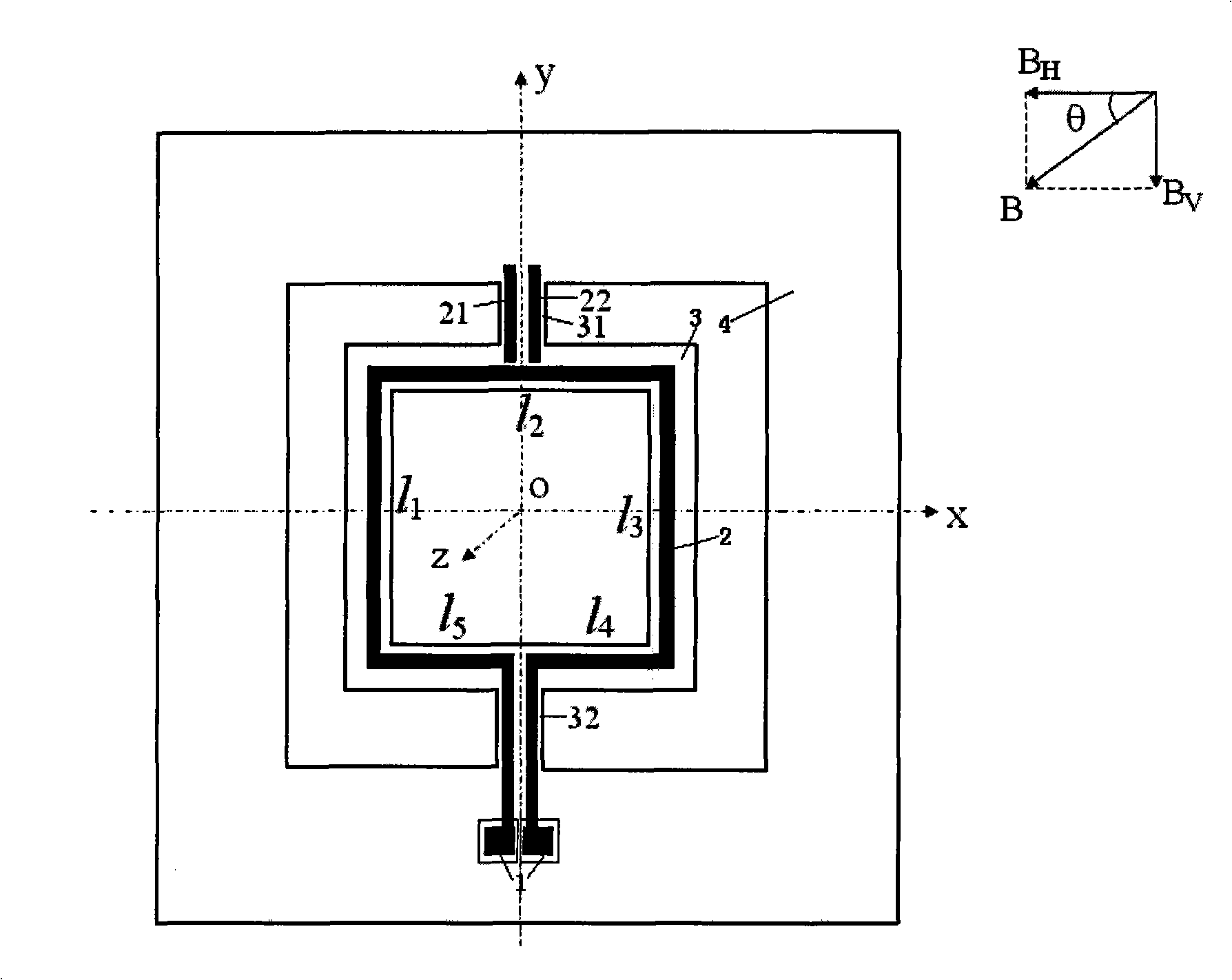 Resonance micro electromechanical system magnetic field sensor and measuring method thereof