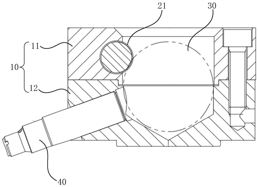 Ball head in-place device and large component butt joint posture adjusting system