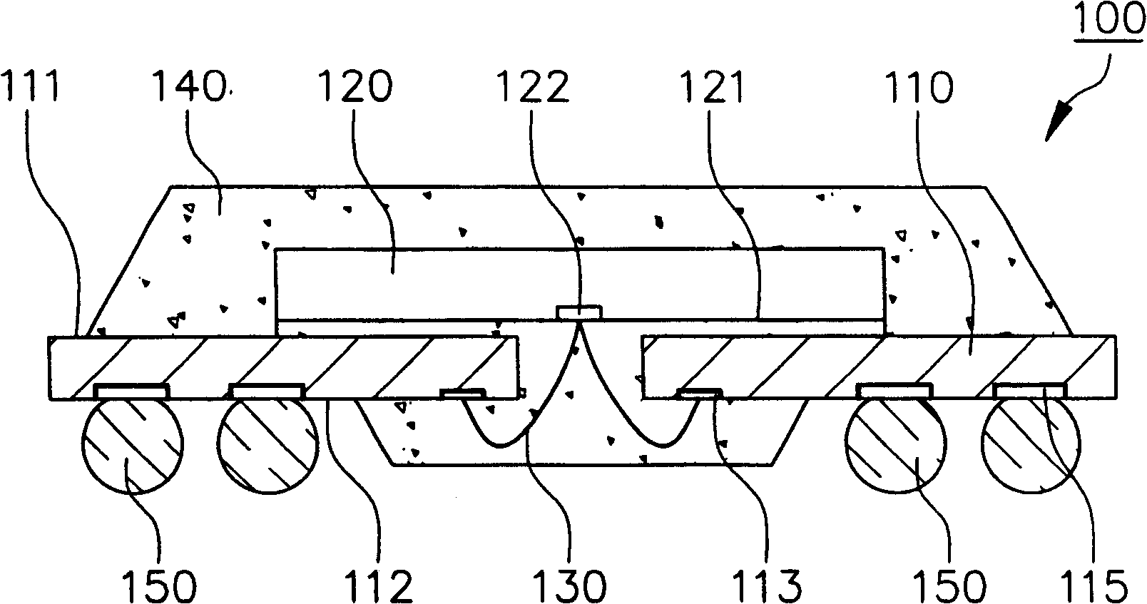 High-frequency IC circuit packing structure and its production