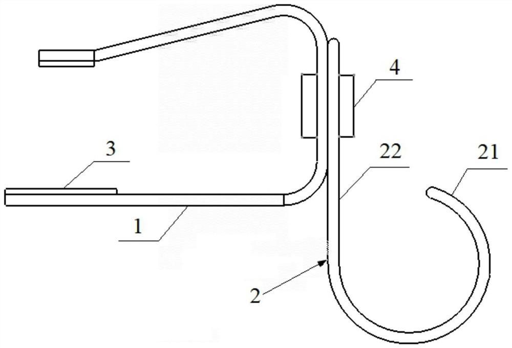 Elastic pipe clamp for automobile pipeline, vehicle frame and vehicle