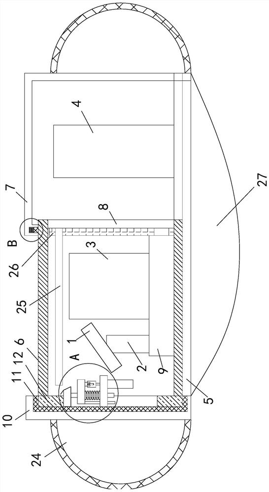 Water surface warning device with anti-impact function