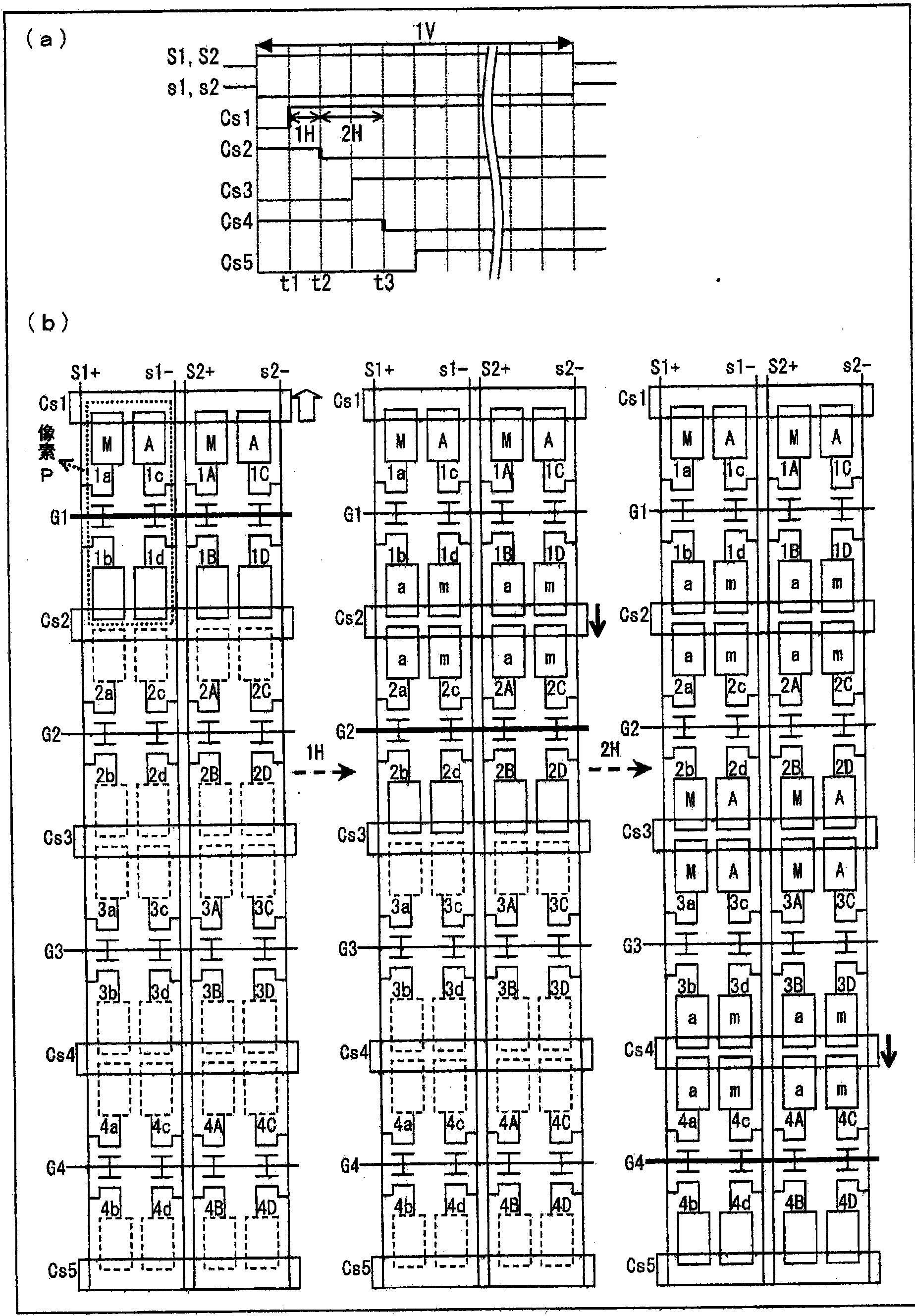 Liquid crystal display, active matrix substrate, liquid crystal panel, liquid crystal display unit, and television receiver