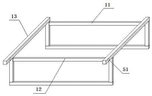 Gluing fixed support for tensile property tests on fiber multifilaments and fiber multifilament sample preparing method