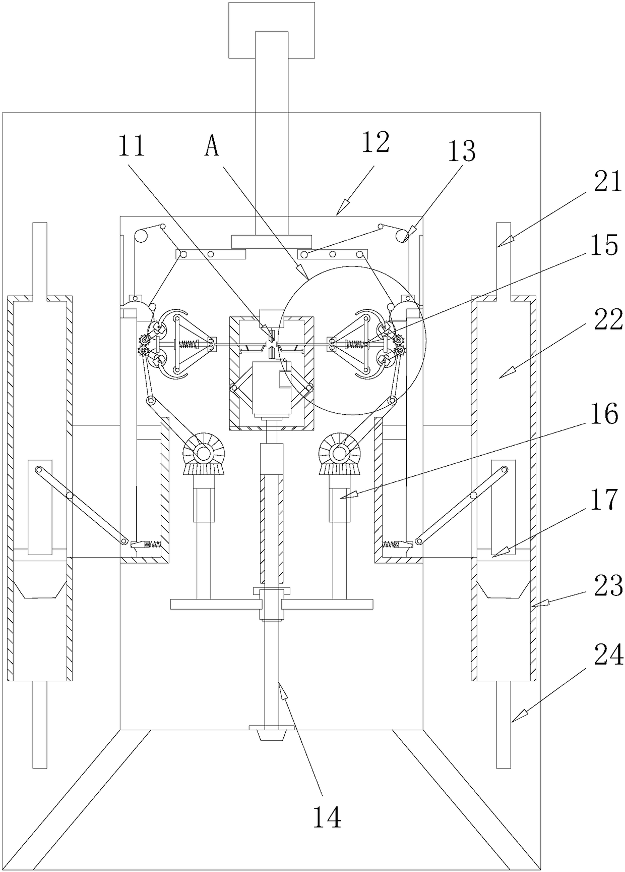 Cross section water sampler of water supply and drainage equipment