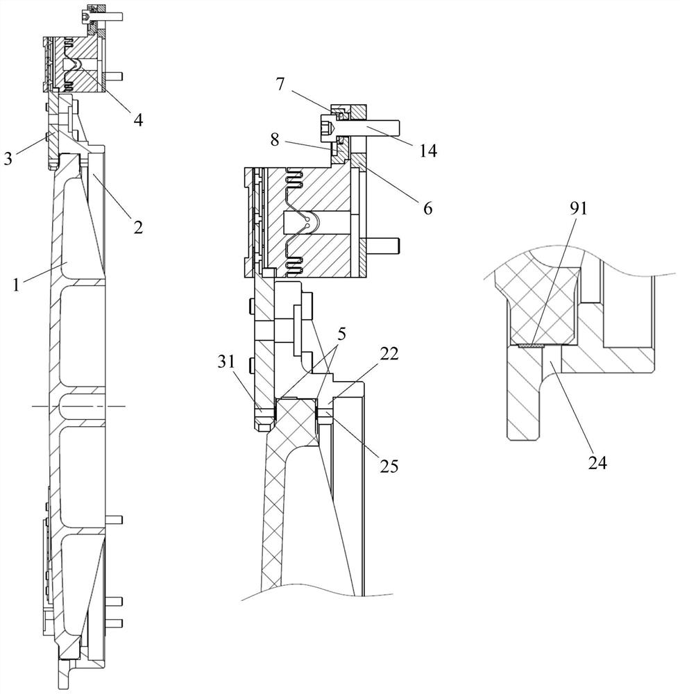 A method for supporting and fixing a reflector