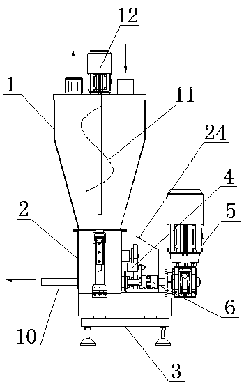 Powder conveying metering device