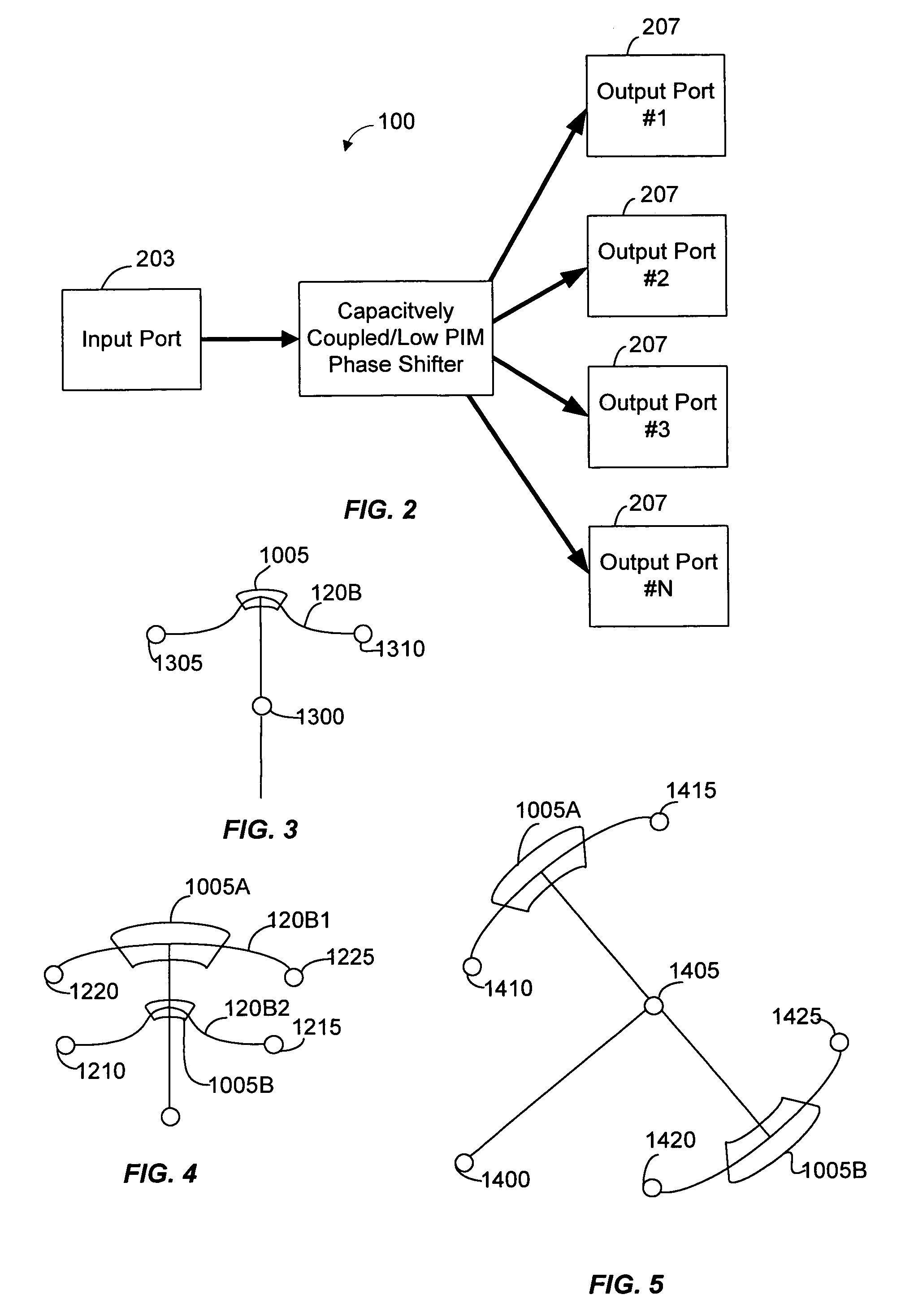 Microstrip phase shifter