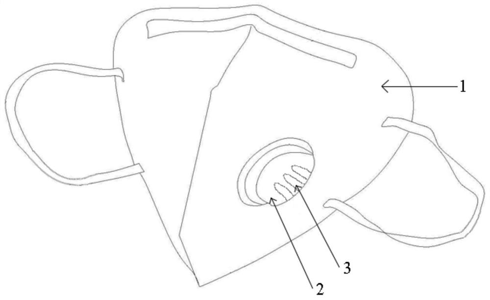 Visual rapid detection mask for exhaled air coronavirus and preparation method of visual rapid detection mask