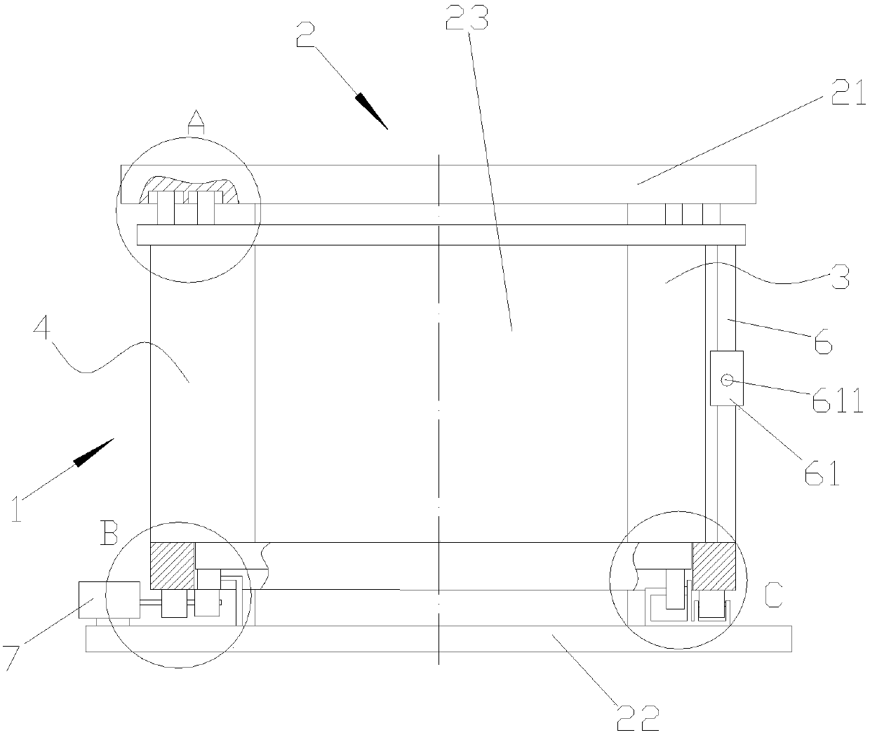 A front-mixing abrasive jet external injection instrument protection device