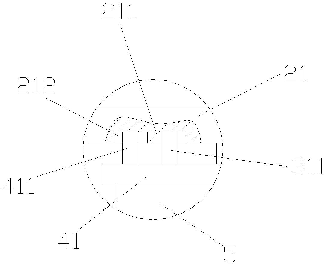 A front-mixing abrasive jet external injection instrument protection device