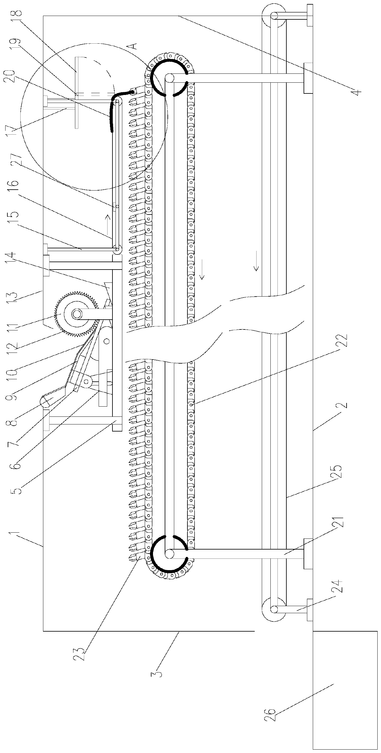 Automatic sequencing method based on accounting document arrangement machine