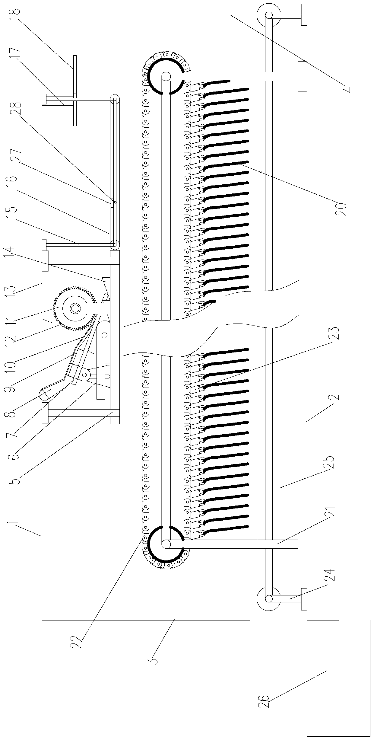 Automatic sequencing method based on accounting document arrangement machine