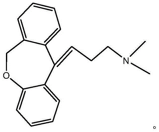 Method for synthesizing doxepin hydrochloride by taking halomethyl o-toluate as raw material