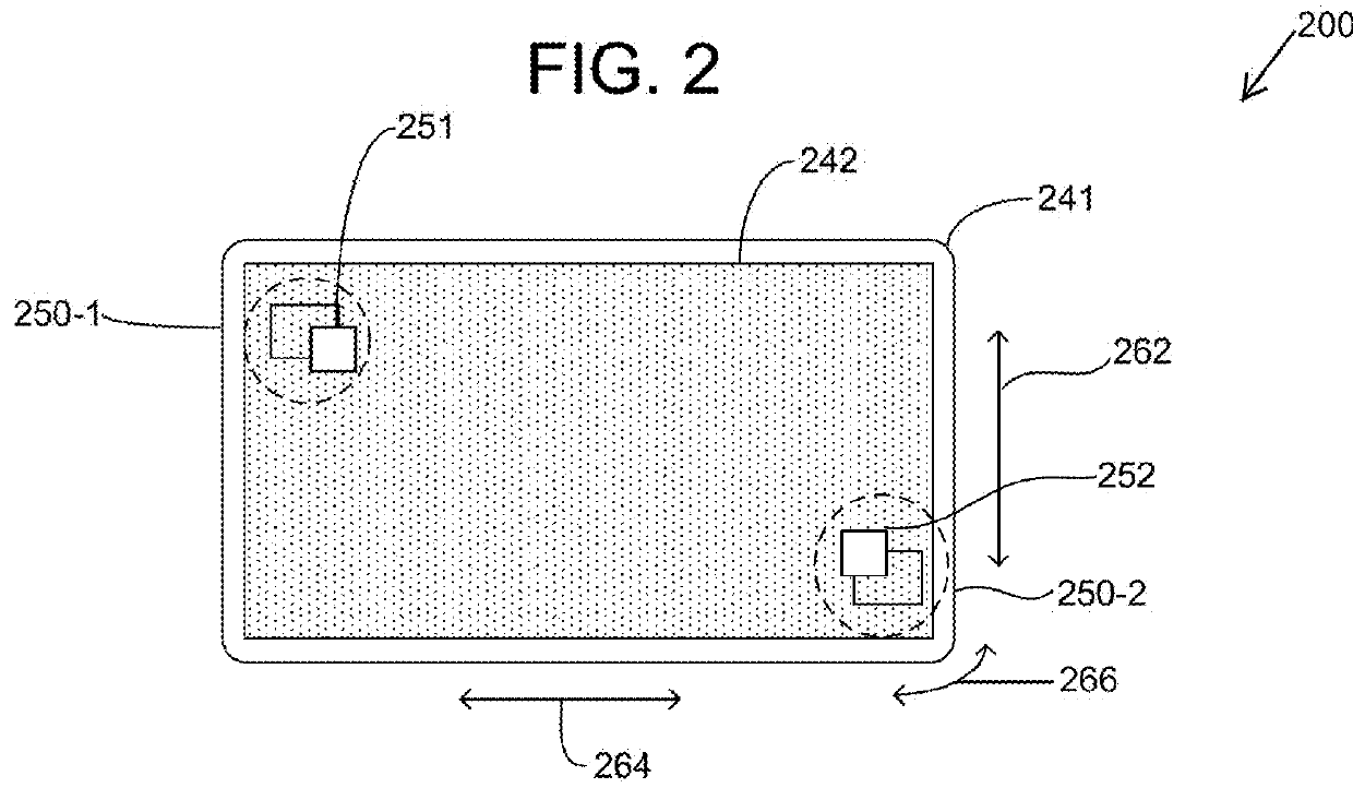 Shear force detection using capacitive sensors