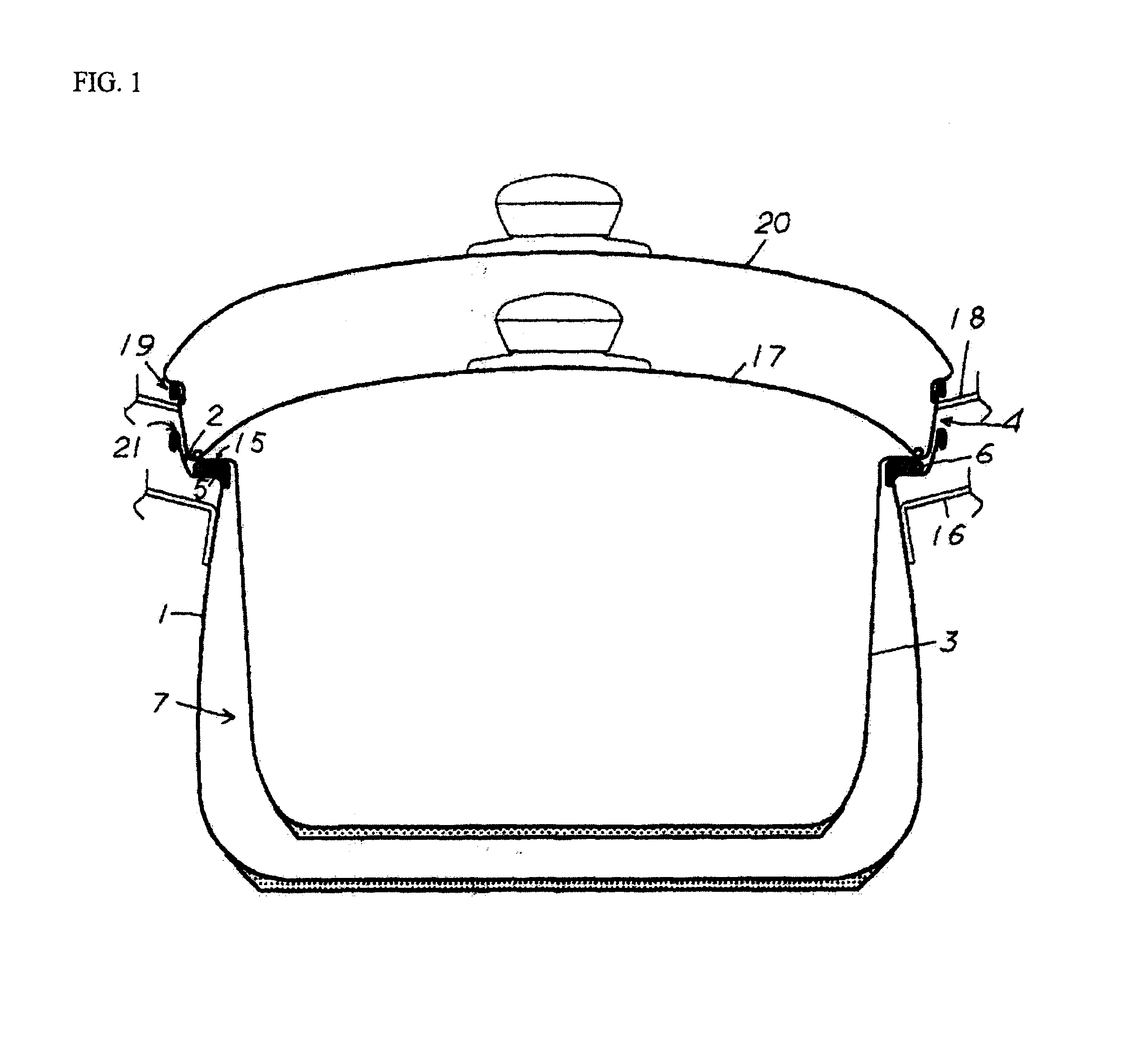 Thermally insulated pot