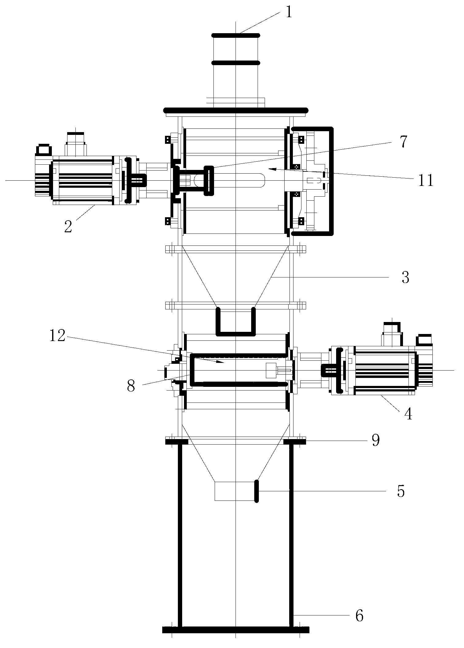 Safe and explosion-proof pyrotechnic composition milling device