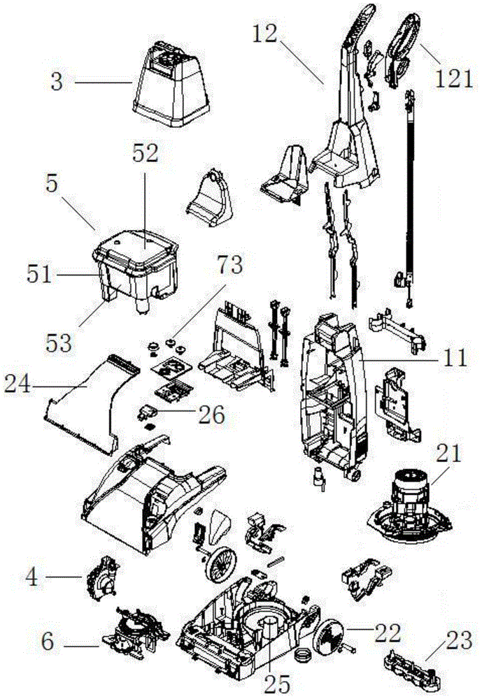 Carpet cleaning machine