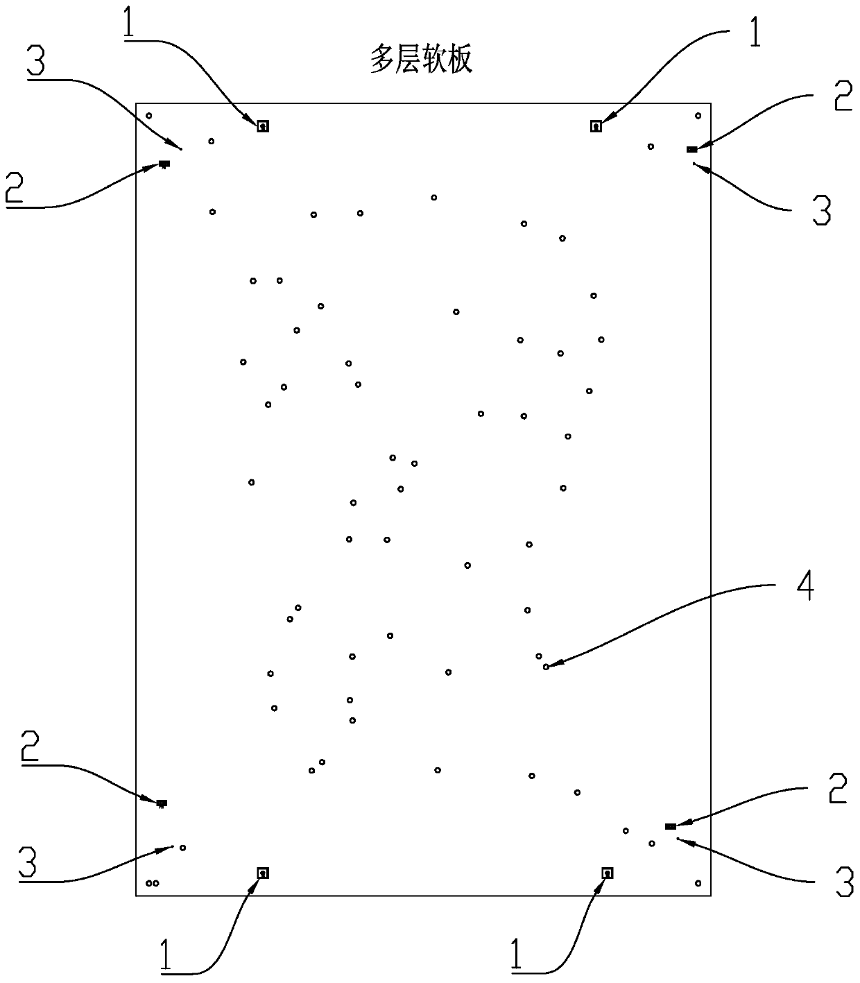 Production process method of FPC multilayer board