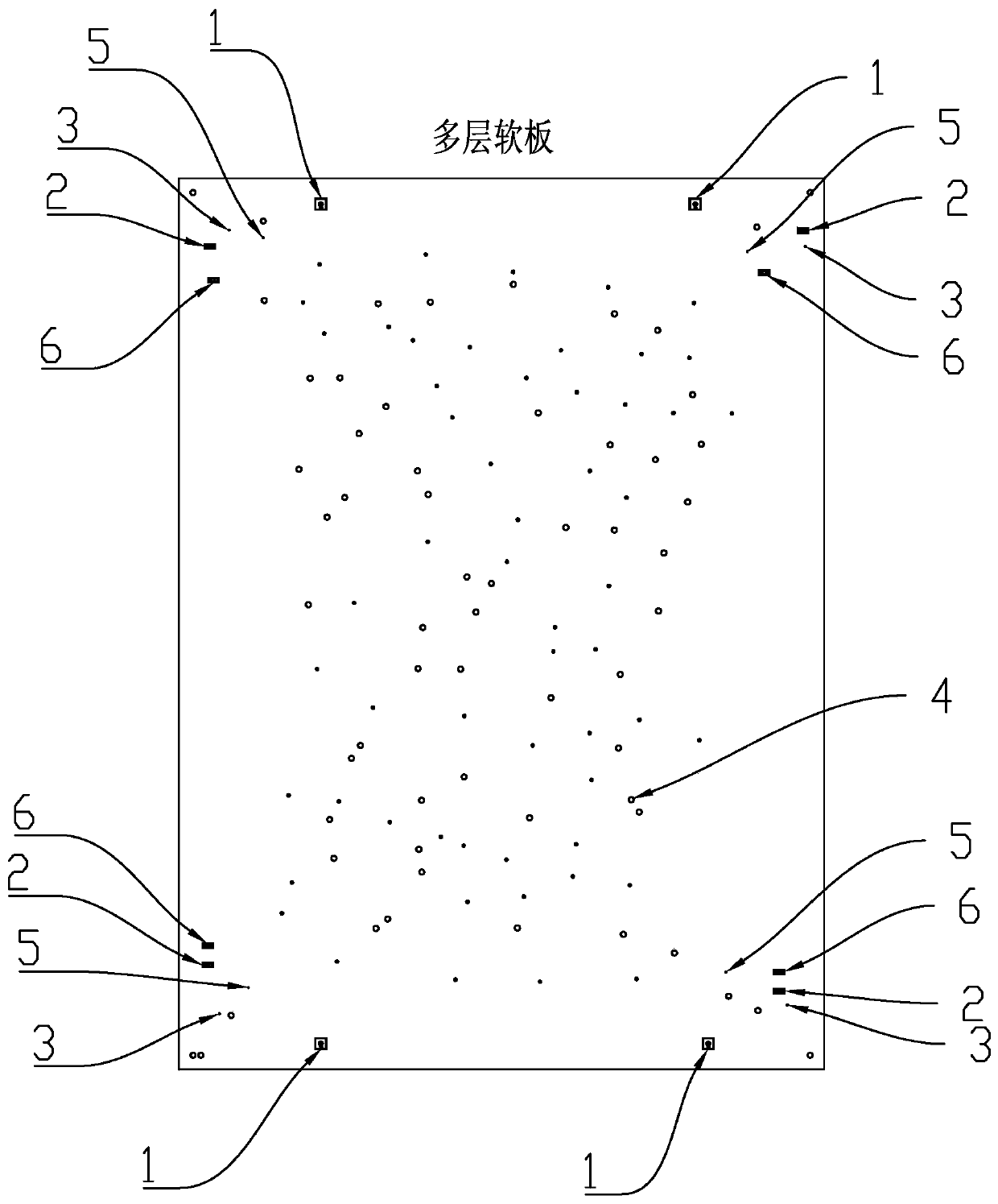 Production process method of FPC multilayer board