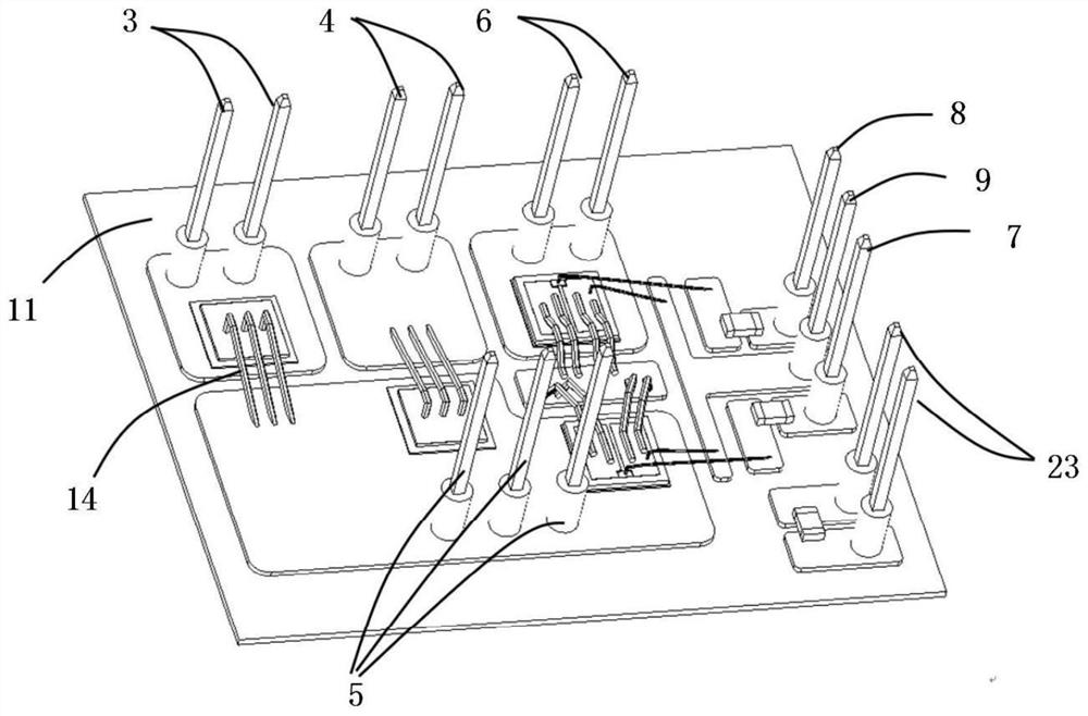 Packaging structure of silicon carbide Vienna rectifier half-bridge module