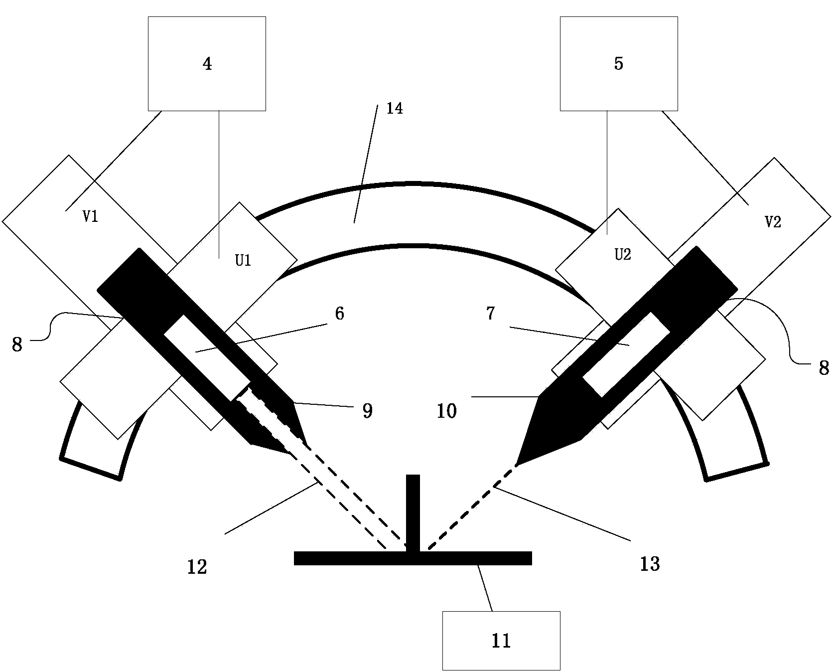 Double-beam welding seam tracking control system