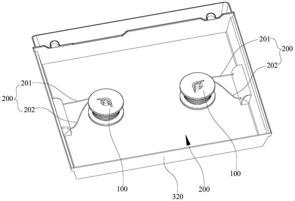 Handle assembly, box body structure and cooking equipment