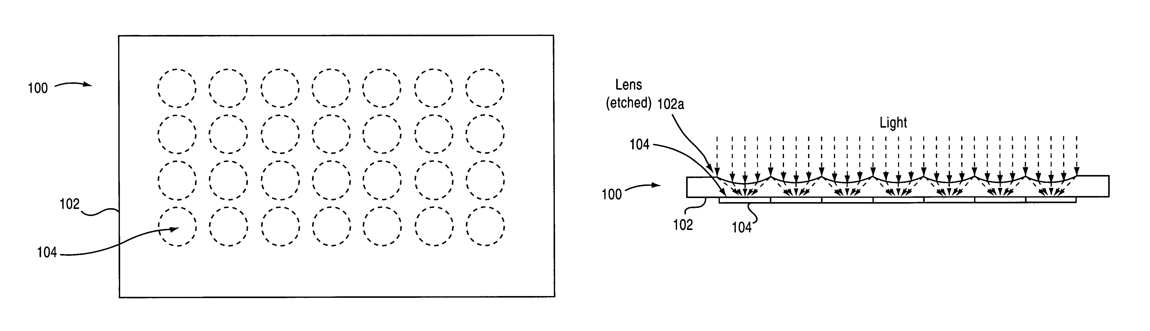 Monolithic image perception device and method