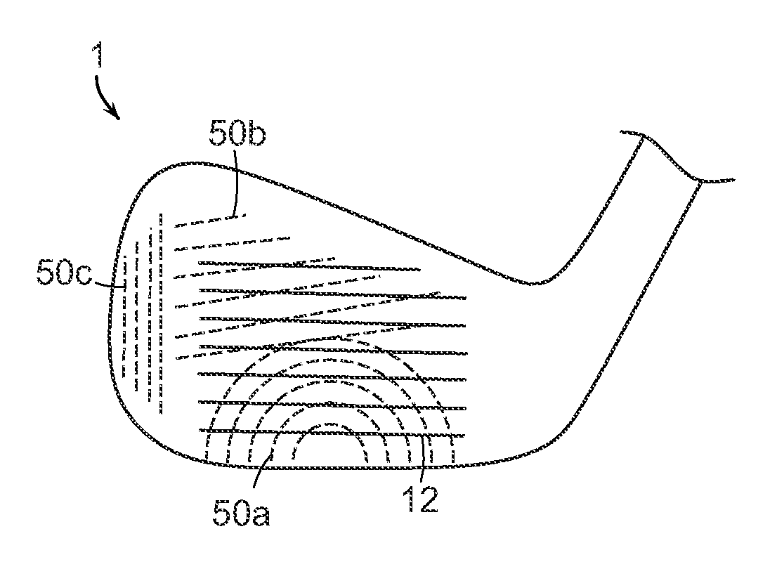 Golf club head having a grooved and textured face