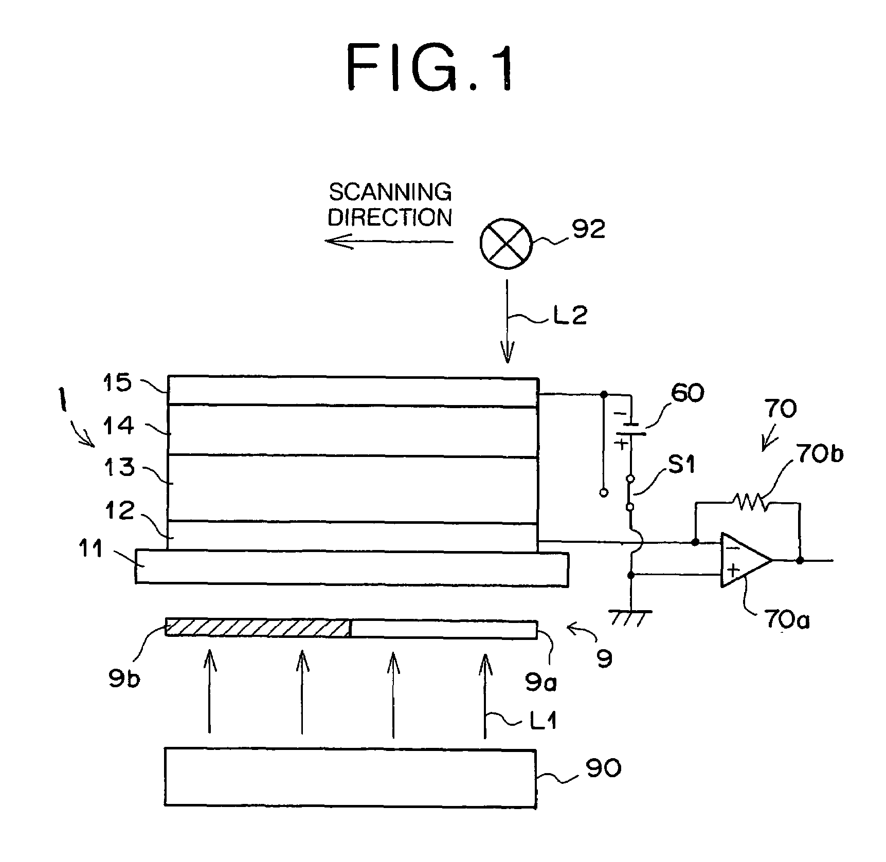 Photodetector having an electrostatic recording body and photodetecting method thereof