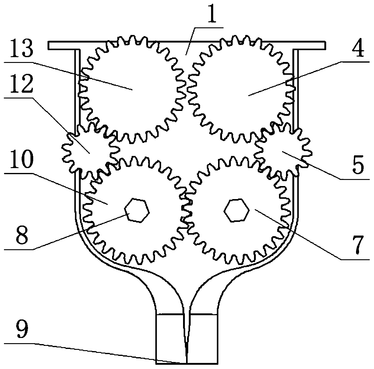 Breaking anti-blockage uniform application fertilizer apparatus with multi-stage breaking function