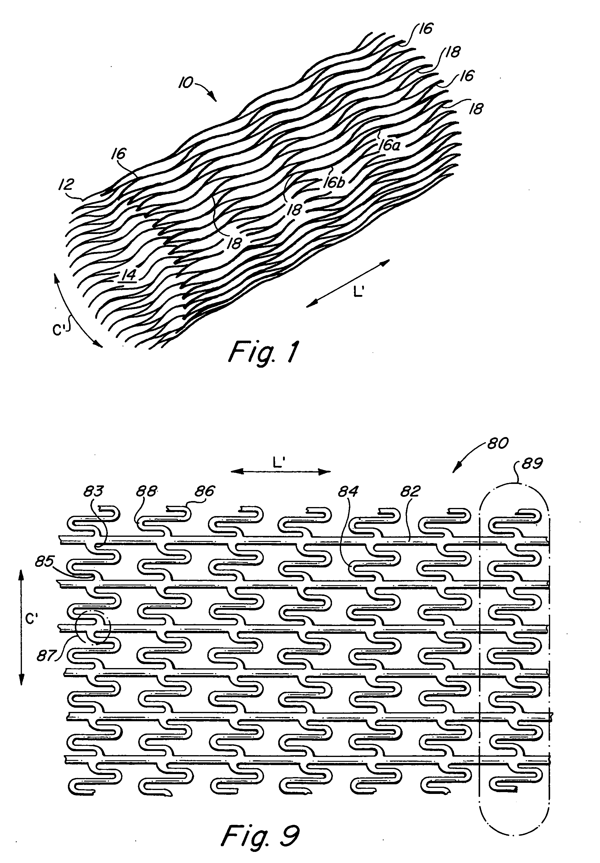 Endoluminal stent, self-supporting endoluminal graft and methods of making same