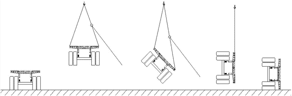 Boxing method of whole container transportation semitrailers