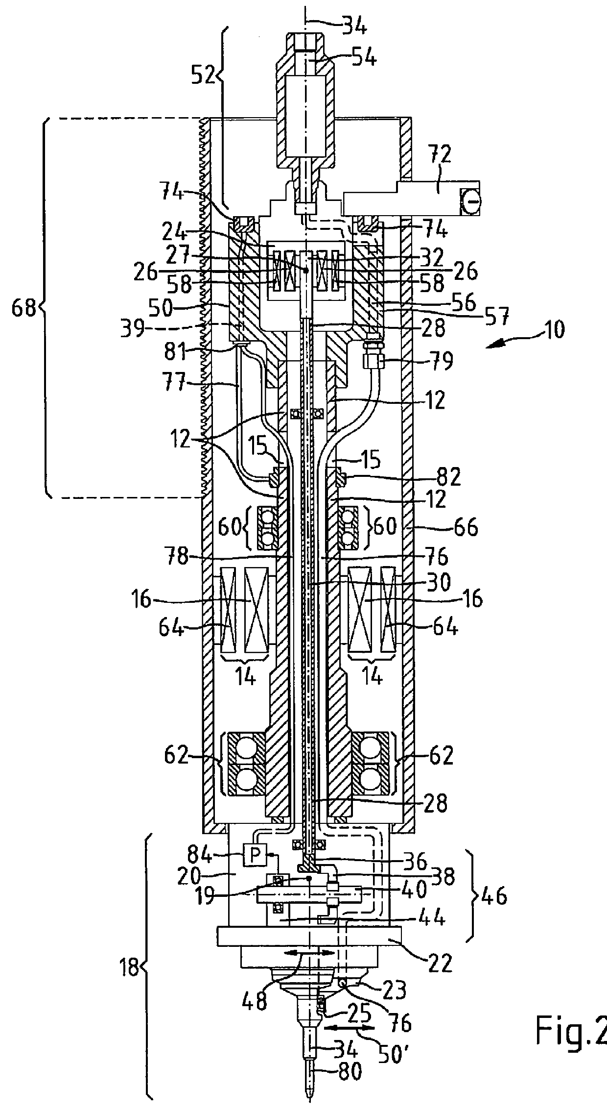 Machine tool for rotary machining